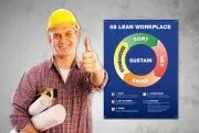 Accuform SP124501 22" x 17" 5S Poster: Lean Workplace (1)