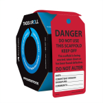 Accuform TAR109 Danger Tags By-The-Roll: Do Not Use This Scaffold Keep Off (0)