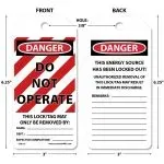 Accuform TAR125 OSHA Danger Tags By-The-Roll: Do Not Operate (6)