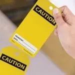 Accuform TAR134 OSHA Caution Tags By-The-Roll: Blank (3)