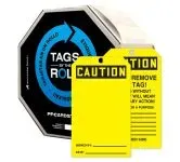 Accuform TAR134 OSHA Caution Tags By-The-Roll: Blank (6)