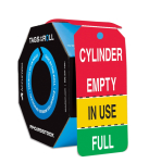 Accuform TAR159 Perforated Tags By-The-Roll: Cylinder Empty - In Use - Full (0)