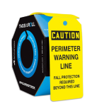 Accuform TAR302 OSHA Caution Tags By-The-Roll: Perimeter Warning Line (0)