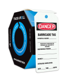 Accuform TAR310 OSHA Danger Tags By-The-Roll: Barricade Tag (0)