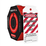 Accuform TAR410 OSHA Danger Tags By-The-Roll: Equipment Locked Out (0)