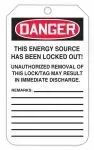 Accuform TAR476 OSHA Danger Tags By-The-Roll: Do Not Start (1)