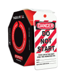 Accuform TAR476 OSHA Danger Tags By-The-Roll: Do Not Start (0)
