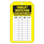 Accuform TAR704 Safety Tags By-The-Roll: Forklift Inspection (1)