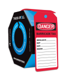 Accuform TAR751 OSHA Danger Tags By-The-Roll: Barricade Tag (Red) (0)