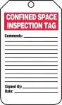 Accuform TCS321PTM Confined Space Status Safety Tag: Confined Space Inspection Tag (1)