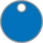 Accuform TDB404AL 1-1/2" Blank Anodized Aluminum Tags (1)