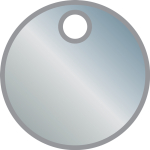 Accuform TDB404AL 1-1/2" Blank Anodized Aluminum Tags (0)