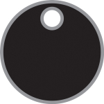 Accuform TDB425BK 1-1/2" Blank Anodized Aluminum Tags (0)