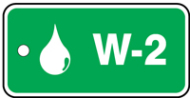 Accuform TDF902VPM Energy Source Identification Standard Tag: Water (0)