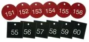 Accuform TDG826GN 1-1/2" Accu-Ply Engraved Numbered Plastic Tags (1)
