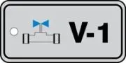 Accuform TDJ402VPE Energy Source Identification Tags: Standard Tags - Valve (1)
