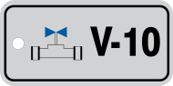 Accuform TDJ410VPE Energy Source Identification Tags: Standard Tags - Valve (0)