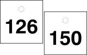 Accuform TDY246BU Accu-Ply Safety Tags Numbered Engraved Tags (5)