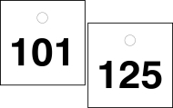 Accuform TDY246BU Accu-Ply Safety Tags Numbered Engraved Tags (0)