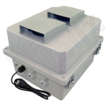 Altelix NF141210VFA1C-85 14x12x10 Fiberglass Weatherproof Vented NEMA Enclosure with 85F Cooling Fan 120 VAC Outlets & Power Cord (1)