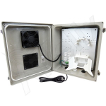 Altelix NF14VFHA1C-STK1 NF Series Fiberglass Weatherproof Enclosure for Starlink Satellite Router (Gen 2) & Mesh Node with Heater Cooling Fan (1)