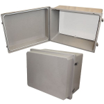 Altelix NF162012M NF Series 16x20x12 NEMA 4X Fiberglass Weatherproof RF Transparent Wireless Enclosure with No-Drill PVC Equipment Mounting Plate (1)