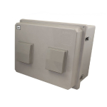 Altelix NF162012VP-RV2U NF Series 16x20x12 Fiberglass Weatherproof Vented NEMA Enclosure with 19" Wide 2U Vertical Rack Frame (0)