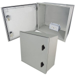Altelix NFC161608A1 NFC Series 16x16x8 NEMA 3X Fiberglass Weatherproof Enclosure with Equipment Mounting Plate & 120 VAC Outlets (1)