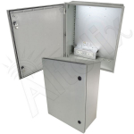 Altelix NFC242009HA1 NFC Series 24x20x9 NEMA 4X Fiberglass Heated Weatherproof Enclosure with 400W Heater & 120 VAC Outlets (1)