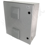 Altelix NFC242009VFAU NFC Series 24x20x9 Vented Fiberglass Weatherproof NEMA Enclosure with 100-240 VAC Universal Power Outlet & Dual Cooling Fans (0)
