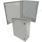 Altelix NFC322412AU NFC Series 32x24x12 NEMA 3X Fiberglass Weatherproof Enclosure with Equipment Mounting Plate & 100-240 VAC Universal Power Outlet (1)