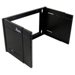 Altelix NHBS-RACK-6U Threaded 19" 6U Adjustable Depth 9.5" to 15.5" Open Frame Wall Mount Equipment Rack - 75lbs Capacity (0)