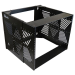 Altelix NHBS-RACK-8U 8U Adjustable Depth (12.35" to 20.5") Wall Mount 19" Network & AV Equipment Rack - 75lbs Capacity (0)