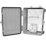 Altelix NP12GY-EWK1 NP Series Weatherproof Emergency Eye Wash Enclosure - 12x9x7 Polycarbonate + ABS NEMA 4X Rated (1)