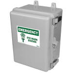 Altelix NP12GY-EWK1 NP Series Weatherproof Emergency Eye Wash Enclosure - 12x9x7 Polycarbonate + ABS NEMA 4X Rated (0)