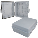 Altelix NP141105 NP Series Gray 14x11x5 PC + ABS Weatherproof Utility Box NEMA Enclosure with Hinged Door (1)