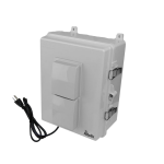 Altelix NP141107VPFA1R4C 14x11x7 Polycarbonate + ABS Vented Enclosure with Aluminum Mounting Plate Cooling Fan & 4 120 VAC Outlets & Power Cord (0)