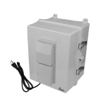 Altelix NP141109VFA1C-DIN 14x11x9 Polycarbonate + ABS Vented DIN Rail Enclosure with Cooling Fan 120 VAC Outlets & Power Cord (0)