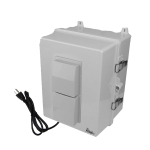 Altelix NP141109VMFA1C NP Series 14x11x9 Polycarbonate + ABS Vented RF Transparent Outdoor WiFi Enclosure with No-Drill PVC Mounting Plate Cooling Fan (0)