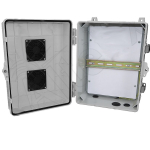 Altelix NP14GYVP-UBQ2 NP14 Series Gray Vented Weatherproof Enclosure for Ubiquiti UniFi Access Hub UA-Hub (2)