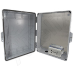 Altelix NP171406AU NP Series 17x14x6 Polycarbonate + ABS Weatherproof NEMA Enclosure with 100-240 VAC Universal Power Outlet (1)