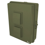Altelix NP171406GVMFA1C NP Series OD Green 17x14x6 Polycarbonate + ABS Vented RF Transparent Outdoor WiFi Enclosure with Mounting Plate & Cooling Fan (0)