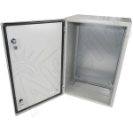 Altelix NS241612P NS Series 24x16x12 NEMA 4X Steel Weatherproof Enclosure with Steel Equipment Mounting Plate (1)
