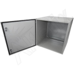 Altelix NS242424P NS Series 24x24x24 NEMA 4X Steel Weatherproof Enclosure with Steel Equipment Mounting Plate (1)