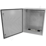 Altelix NS282416VP NS Series 28x24x16 Vented Steel Weatherproof NEMA Enclosure with Steel Equipment Mounting Plate (1)