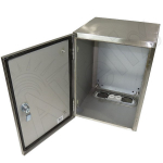 Altelix NX161212VP NX Series 16x12x12 Vented Stainless Steel Weatherproof NEMA Enclosure with Steel Equipment Mounting Plate (1)
