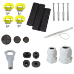 Altelix NP171409VM NP Series 17x14x09 Polycarbonate + ABS Vented RF Transparent Outdoor WiFi Enclosure with No-Drill PVC Equipment Mounting Plate (2)