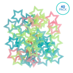 AmScope ACC-STAR AmScope 1.85" Hollow Glow in the Dark Stars 40PC and 1.18" Glow in the Dark Stars 100PC w/ Double-Sided Adhesive Foam Tapes (1)
