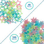 AmScope ACC-STAR AmScope 1.85" Hollow Glow in the Dark Stars 40PC and 1.18" Glow in the Dark Stars 100PC w/ Double-Sided Adhesive Foam Tapes (0)