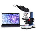 AmScope B120C-R B120C-R Series USB-C Rechargeable Student Binocular Compound Microscope 40X-2500X Magnification with 3D Two-Layer Mechanical Stage, Achromatic Objectives, and LED illuminator + Optional Camera (6)
